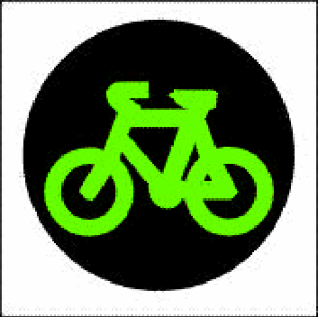green bike light
