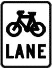 bike lane sign