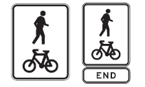 shared path and end shared path signs